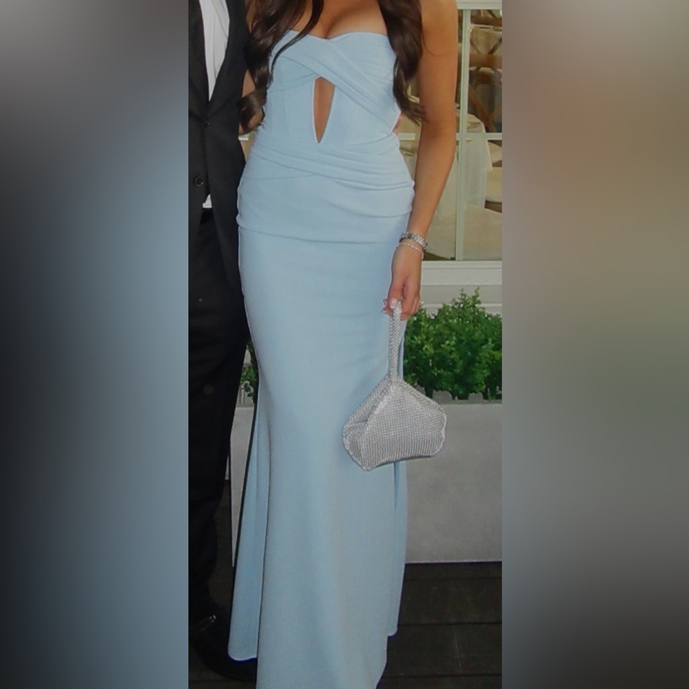 Lulus light blue maxi dress